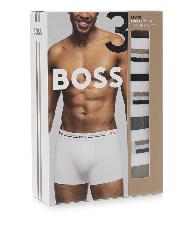 BOSS Signature Stripe Boxer Trunks 3 Pack