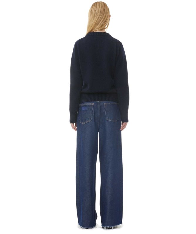 GANNI Wool Flower Jumper