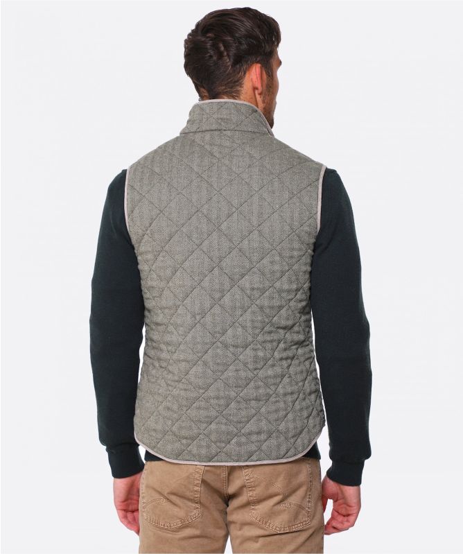 Waterville Water-Repellent Quilted Wool Theo Gilet