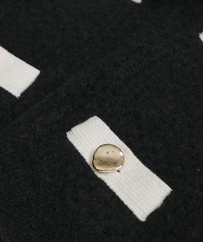 Self-Portrait Cropped Cashmere Blend Jumper