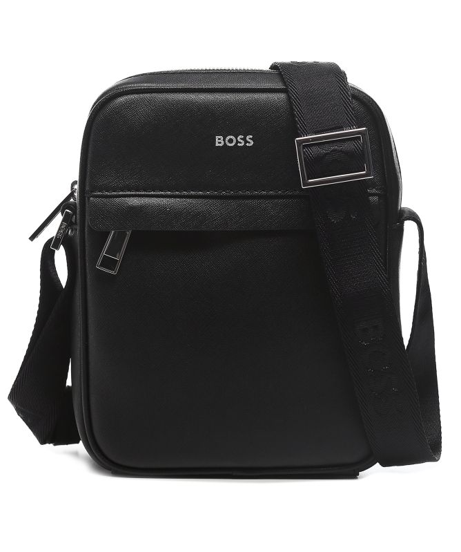 BOSS Leather Zair Reporter Bag