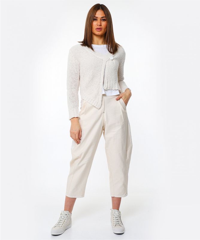 Lurdes Bergada Cotton Contrast Stitch T-Shirt