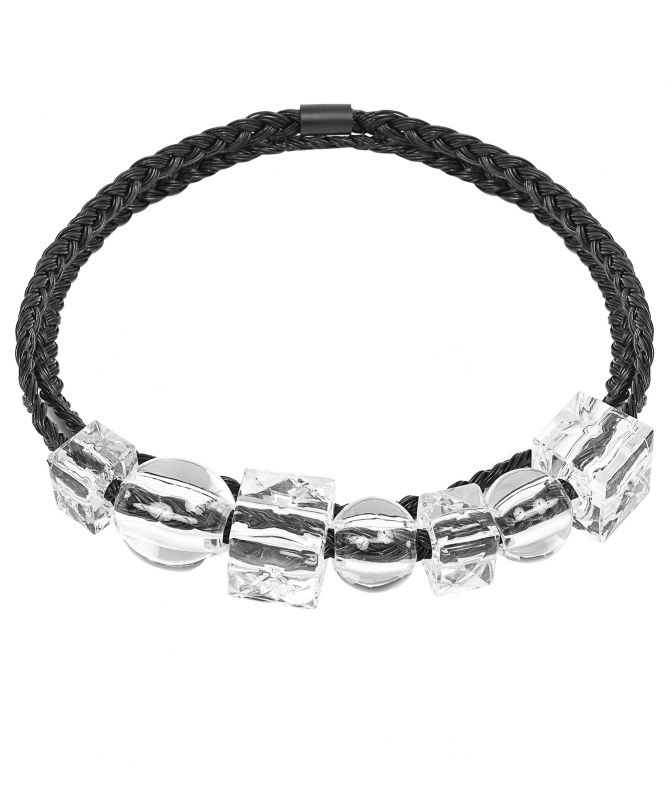 NU London Beaded Braid Necklace