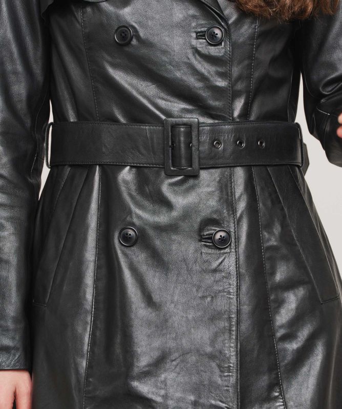 Rino & Pelle Edinia Leather Trench Coat