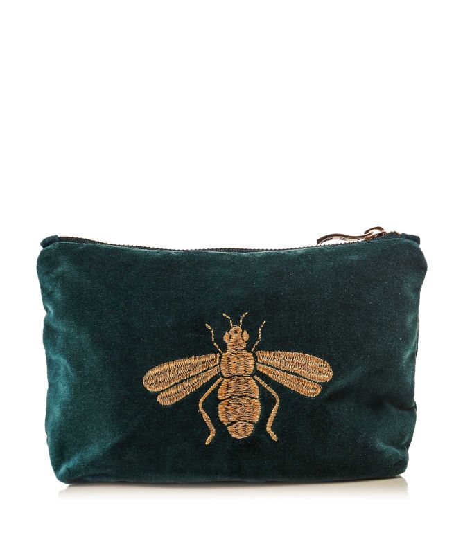 Elizabeth Scarlett Green Honey Bee Mini Pouch | Jules B