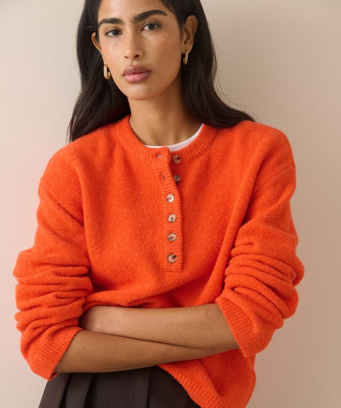 Nobody's Child Relaxed Fit Henley Jumper