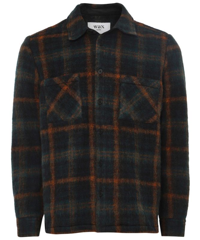 Wax London Check Whiting Overshirt