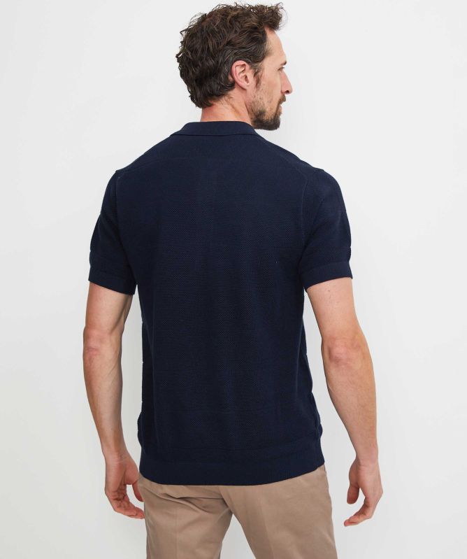 Rodd and Gunn Knitted Masons Flat Polo Shirt