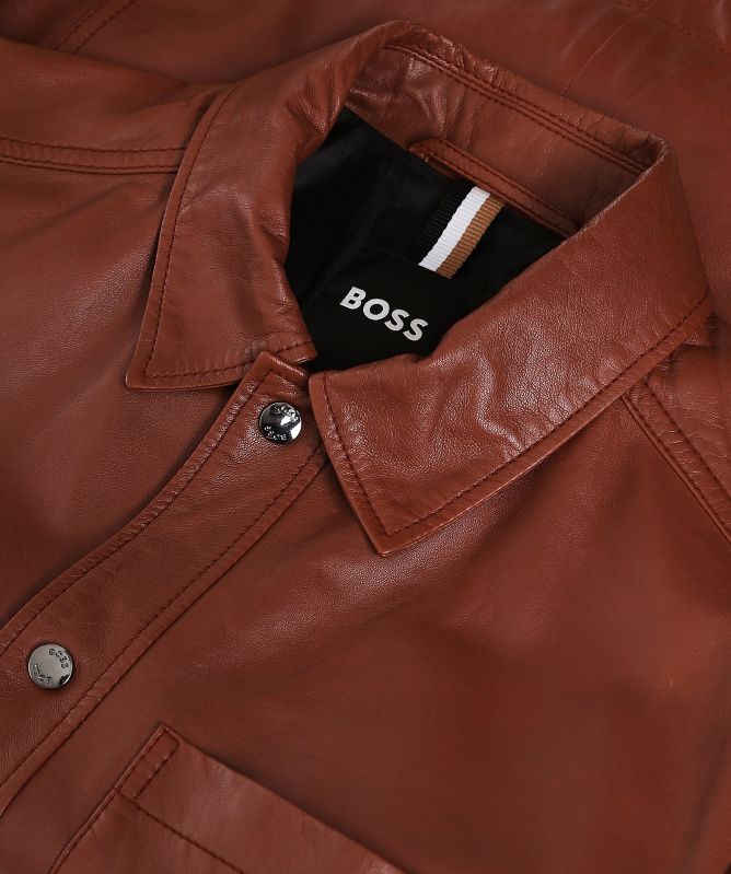 BOSS Leather MyShirt Overshirt