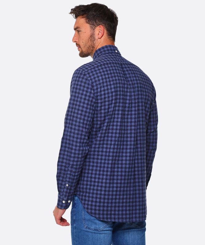 Hartford Flannel Gingham Pitt Shirt