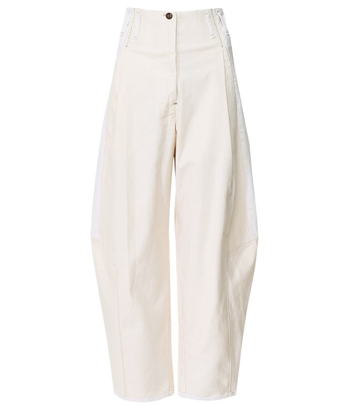 Lurdes Bergada Cropped Denim Trousers