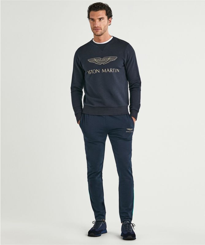 Hackett Crew Neck AMR Logo Sweatshirt