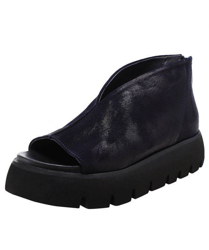 Lofina Suede Platform Open Toe Shoes