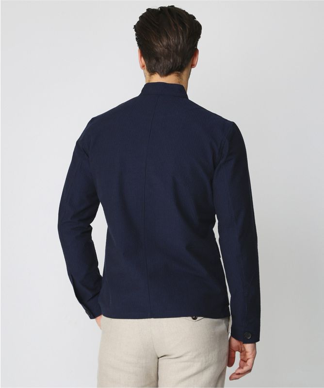 Striped Seersucker Coram Jacket