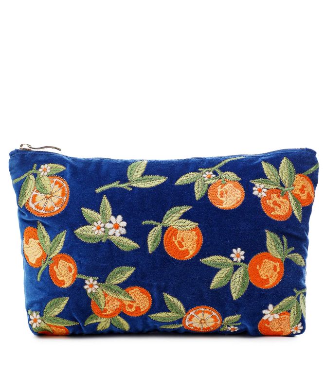 Elizabeth Scarlett Orange Blossom Blue Everyday Pouch