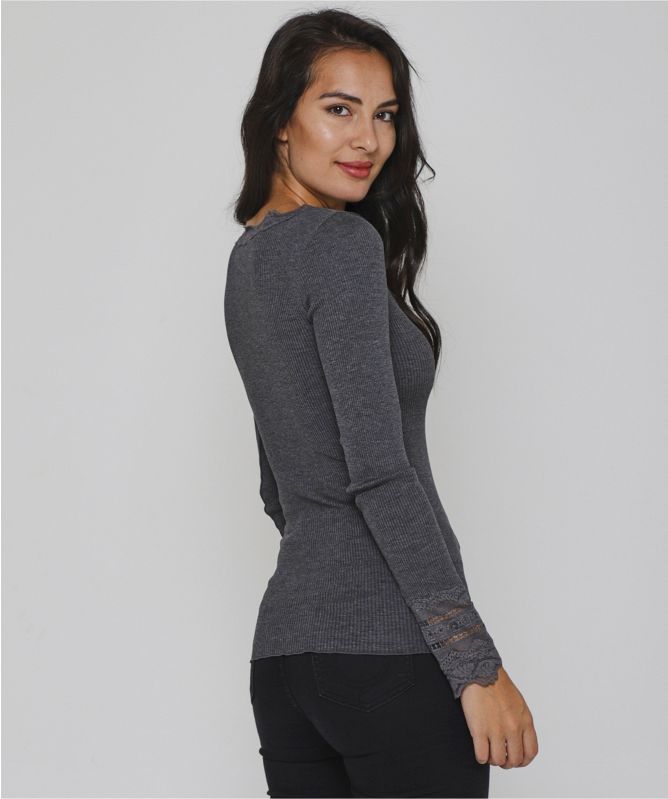 Rosemunde Benita Silk Blend Long Sleeve Top