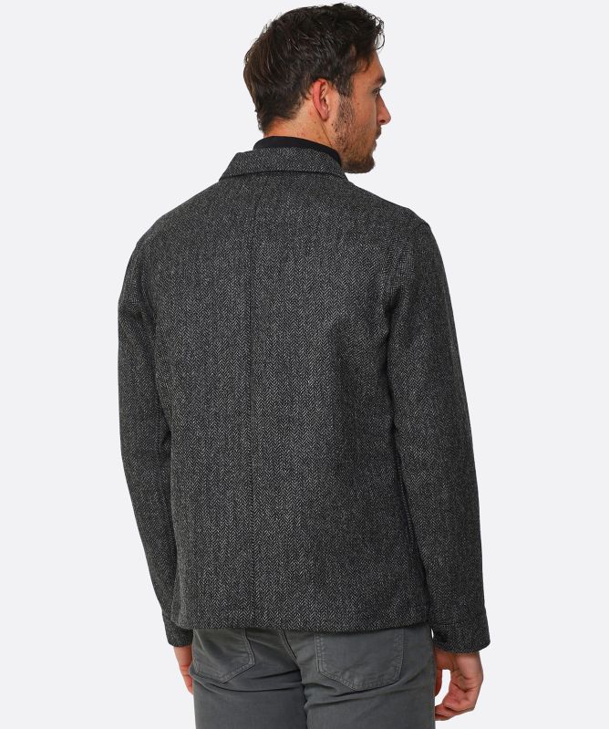 Hartford Grey Herringbone Day Jacket | Jules B