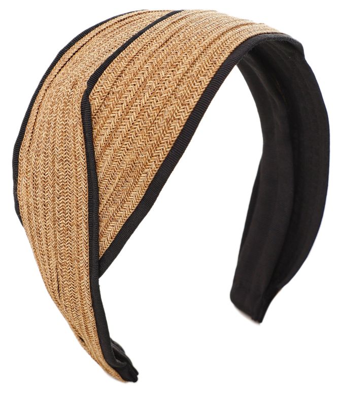 Jennifer Ouellette Straw and Ribbon Deco Headband | Jules B