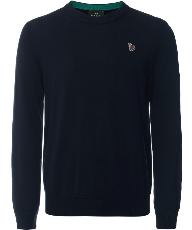 Paul Smith Crew Neck Zebra Jumper