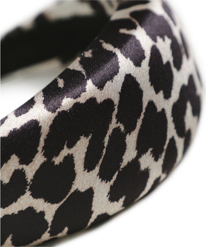 GANNI Padded Leopard Print Headband