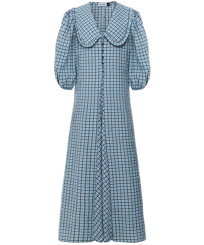 RIXO Liudmyla Button Seersucker Dress