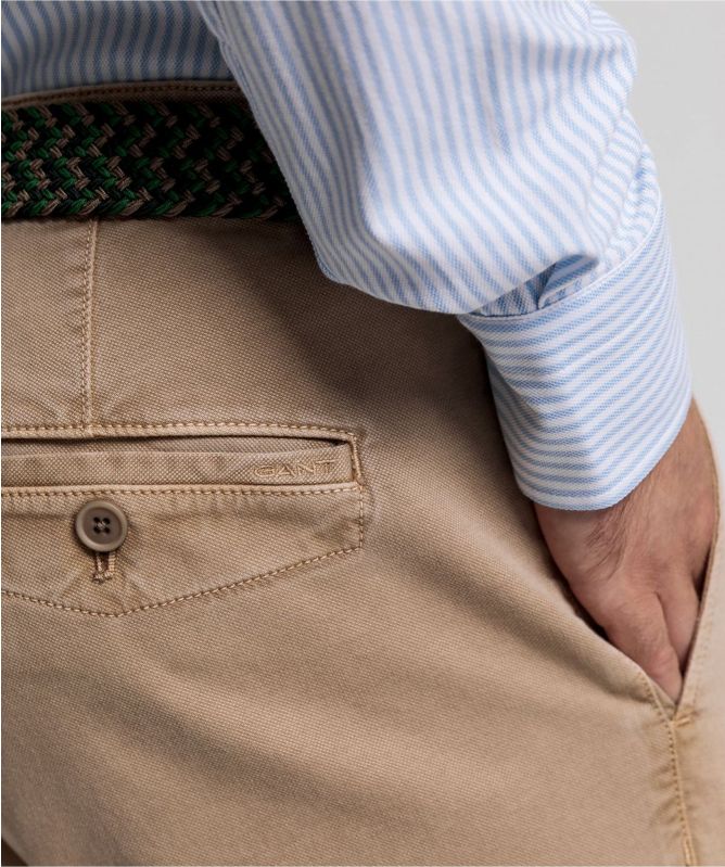 Slim Fit Light Canvas Chinos
