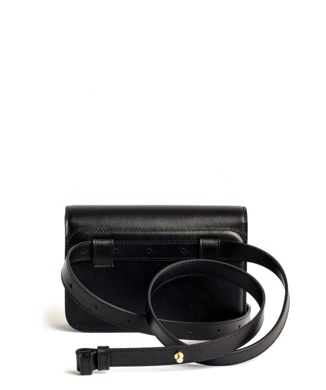 Zadig & Voltaire Black ZV Initial Leather Belt Bag Jules B