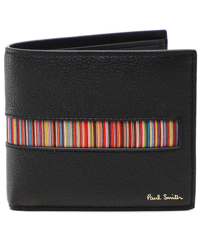 Paul Smith Leather Stripe Insert Billfold Wallet