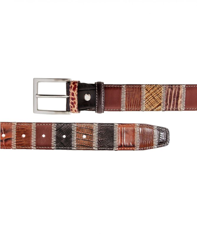 Robert Charles Leather Patchwork Belt 35mm