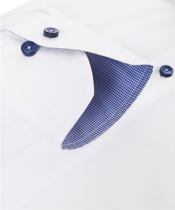 Stenstroms Slimline Houndstooth Trim Shirt