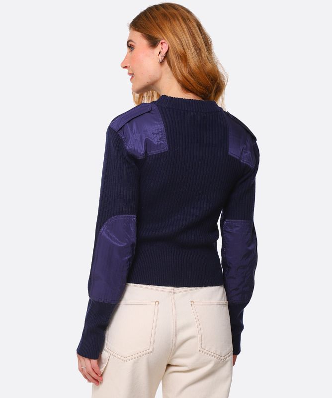rag & bone Nikole Panelled Ribbed Wool Jumper