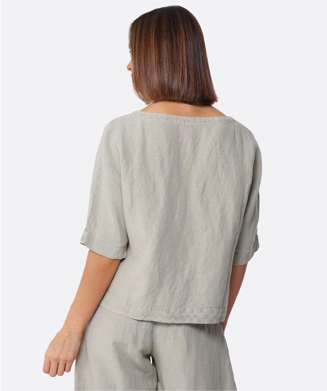 ISCHIKO Janett Linen Blouse