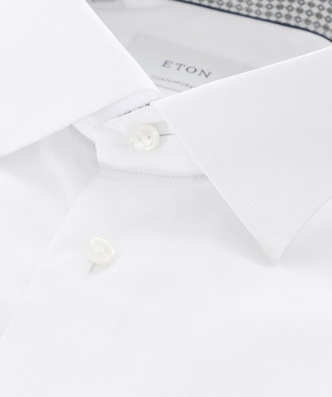 Eton Geo Twill Contemporary Fit Shirt