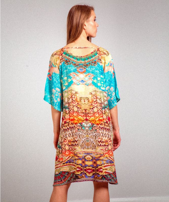 Inoa Arizona Silk Slit Sleeve Dress