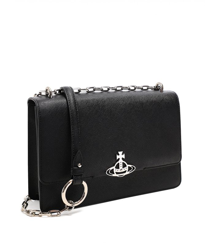 vivienne westwood/DEBBIE ショルダーバッグ Vivienne Westwood Black Debbie Large Leather Bag | Jules B