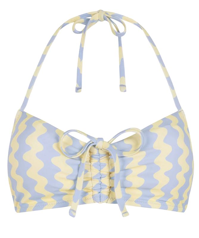 Chelsea Peers Wavy Stripe Bikini Top