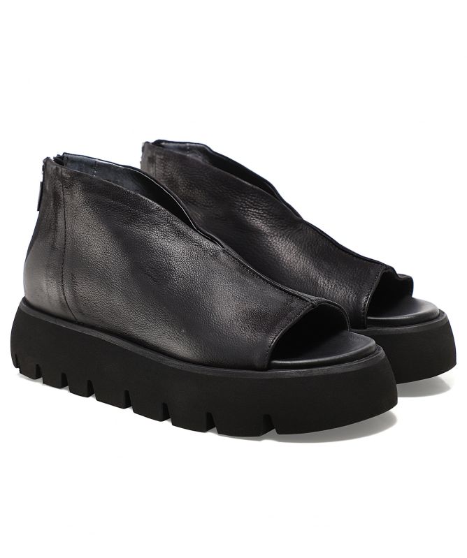 Lofina Gasoline Leather Sandals