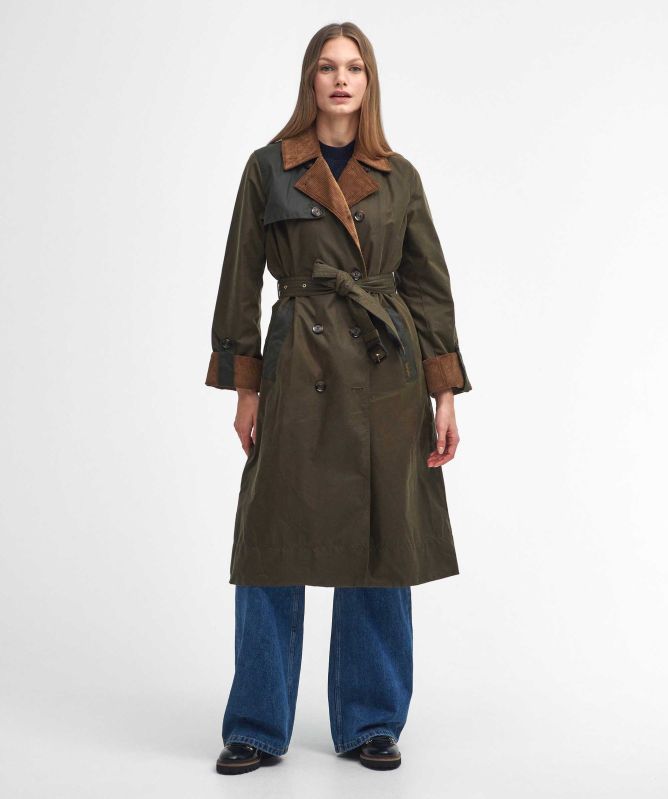 Barbour Brackley Waxed Trench Coat
