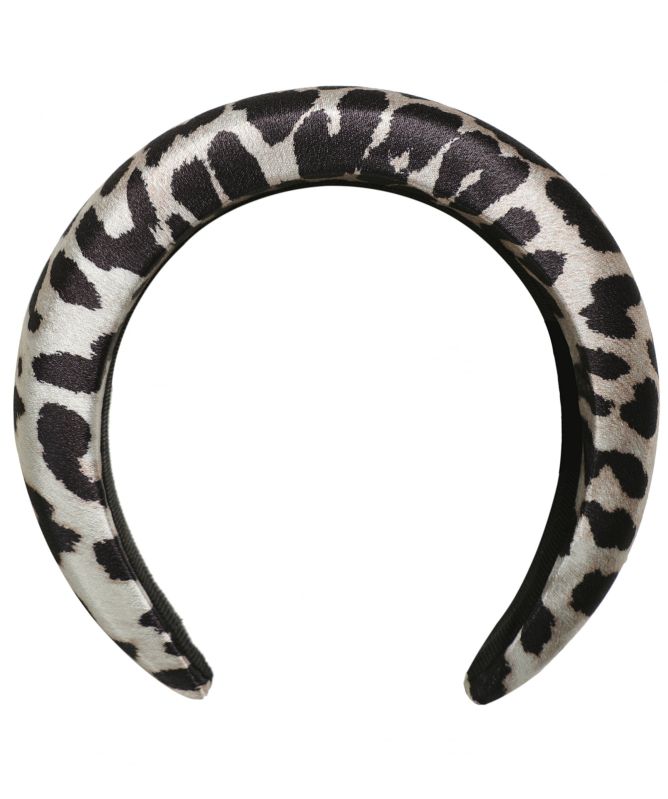 GANNI Padded Leopard Print Headband