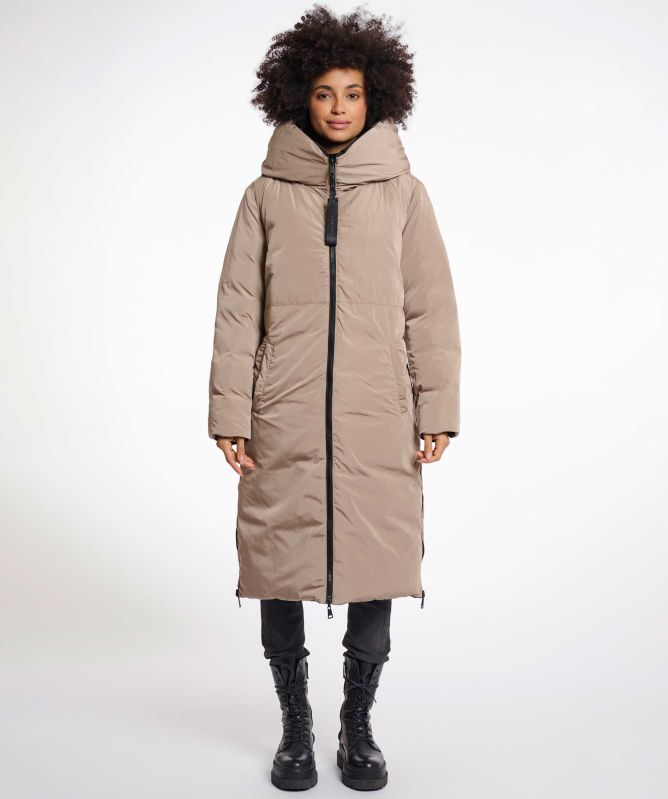 Rino and Pelle Reversible Keila Long Padded Coat