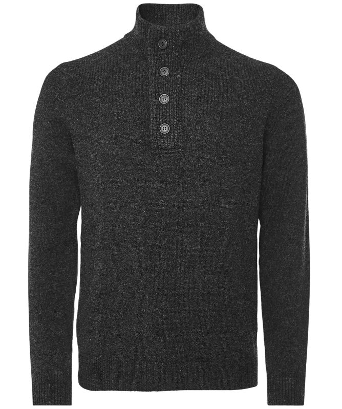 Barbour Lambswool Half-Zip Patch Jumper