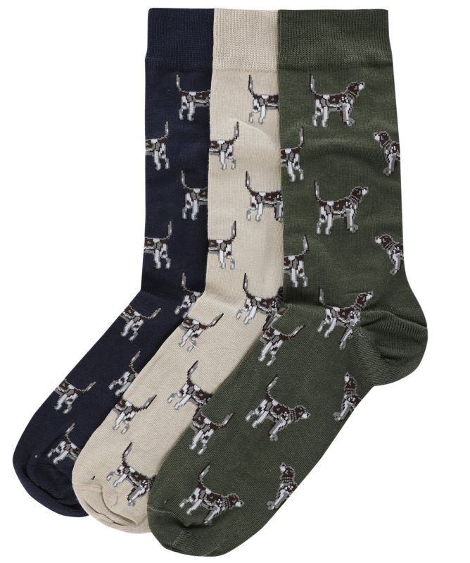Barbour Pointer Dog Socks 3 Pack