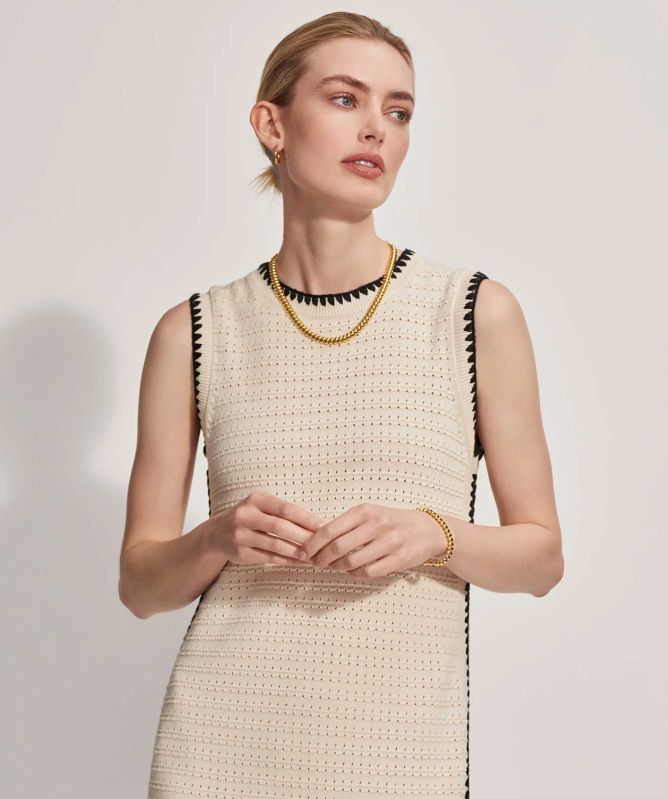 knee length dresses for ladies Varley Dwight Tank Knit Midi Dress – Amour Vogue main image 1