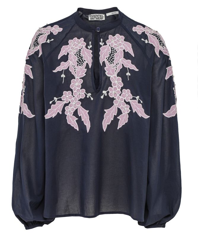 Essentiel Antwerp Ishimbay Embroidered Top