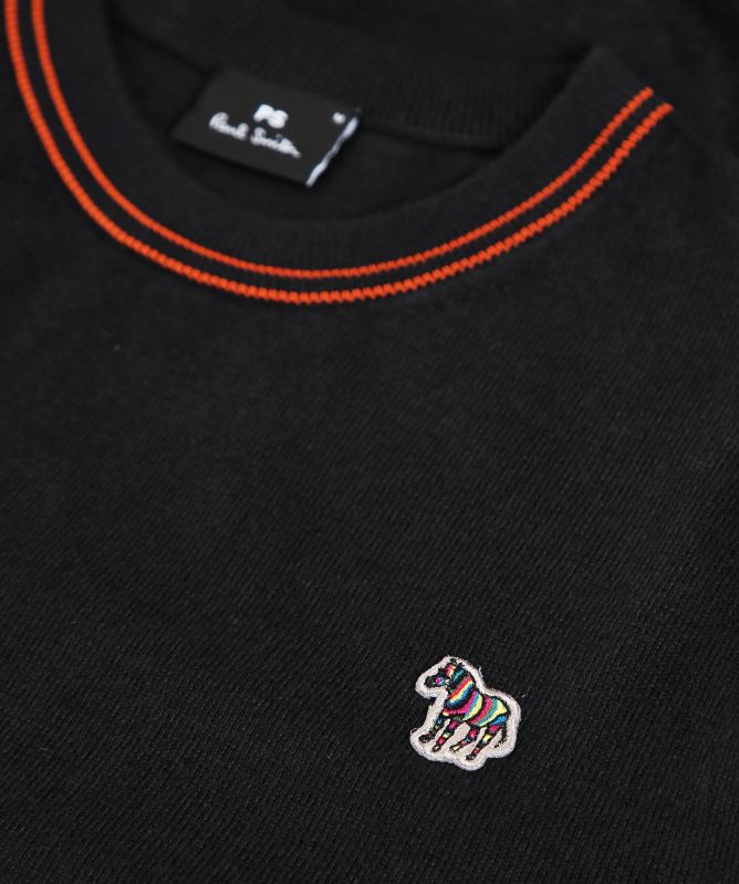 Paul Smith Merino Crew Neck Zebra Jumper