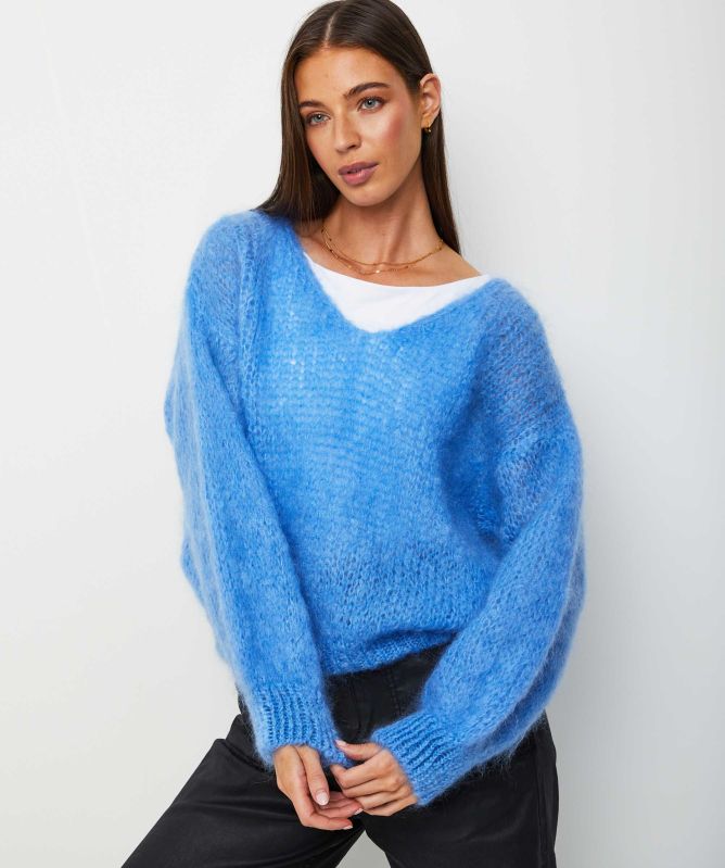 Americandreams Milana Long Sleve Mohair Knit Jumper
