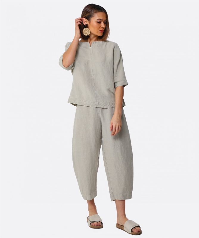 ISCHIKO Janett Linen Blouse