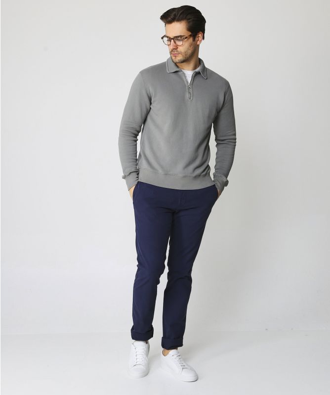 Hartford Zip Placket Sweatshirt