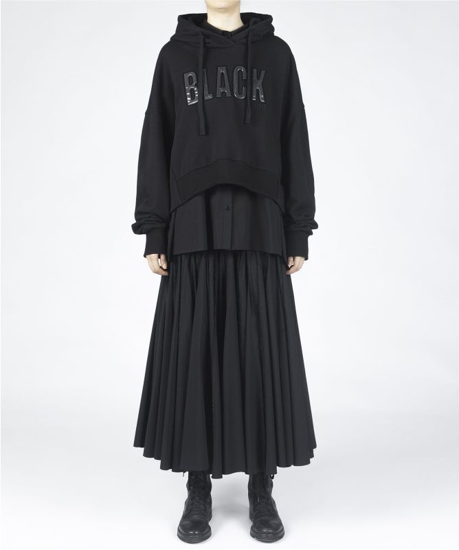 NU London Black Cropped Hoodie