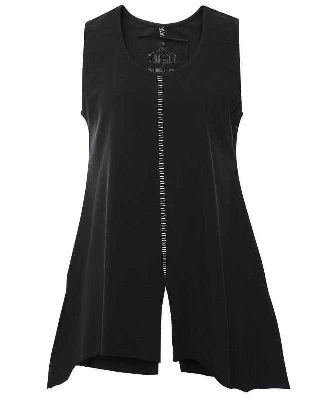 Philomena Christ Sleeveless Stitched Cotton Top